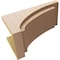 Ekena Millwork 12"W x 24"D x 12"H Wide Rivera Rough Cedar Woodgrain TimberThane Corbel, Primed Tan CORUR12X24X12RIVRCPR - alternate 5